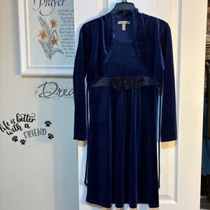 Speechless Royal Blue Velvet Dress